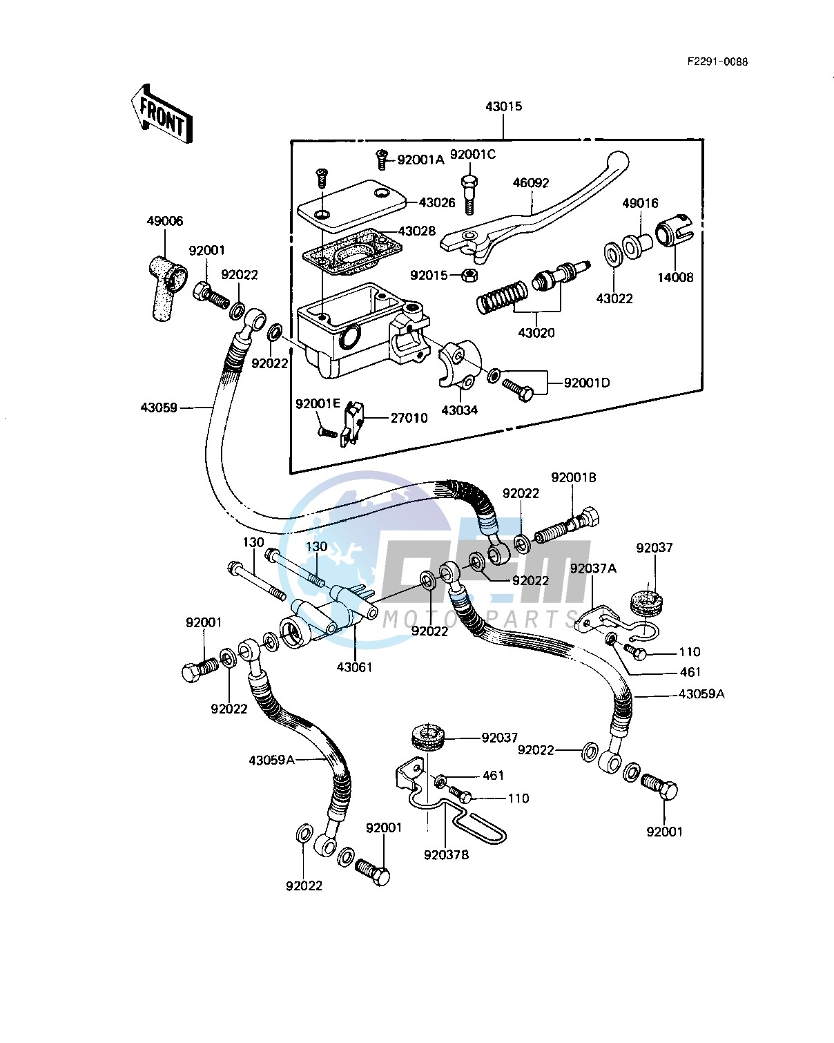 FRONT MASTER CYLINDER -- KZ1000-J3- - -- CANADA- -