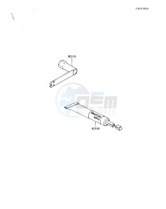 KDX 80 B [KDX80] (B2-B3) [KDX80] drawing OWNER TOOLS