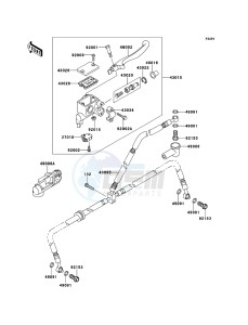 KFX700 KSV700A6F EU drawing Front Master Cylinder