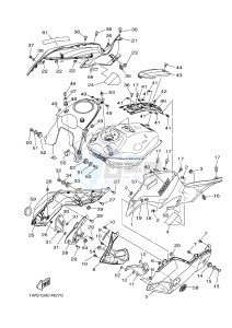 MT07 700 (1WS1 1WS2) drawing FUEL TANK 2