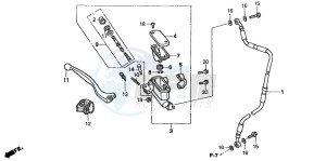 CR85RB drawing FR. BRAKE MASTER CYLINDER