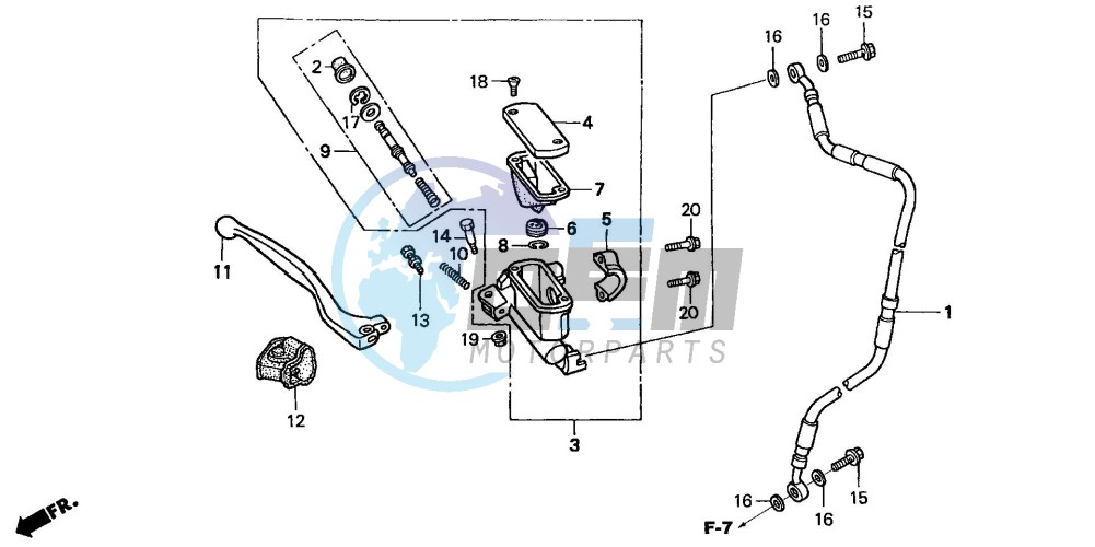 FR. BRAKE MASTER CYLINDER