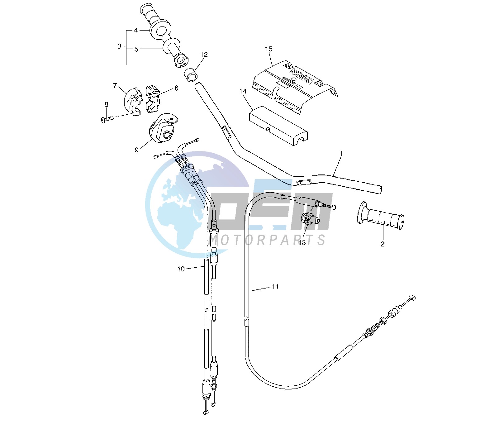 STEERING HANDLE AND CABLE