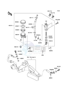 ER-6f EX650C9F GB XX (EU ME A(FRICA) drawing Rear Master Cylinder