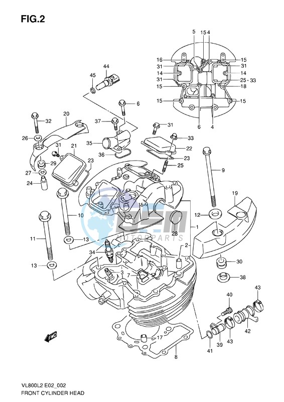 FRONT CYLINDER HEAD