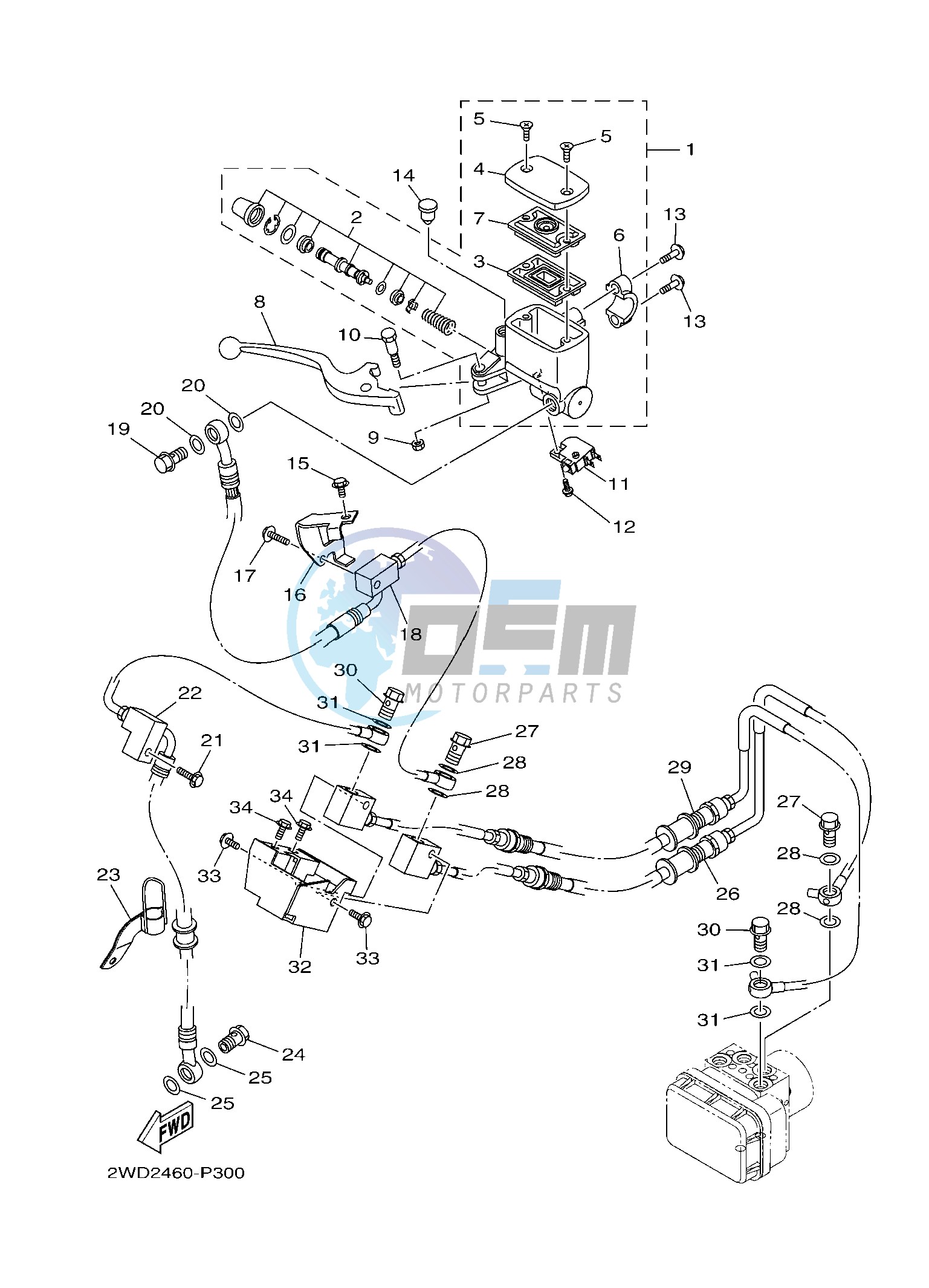 FRONT MASTER CYLINDER