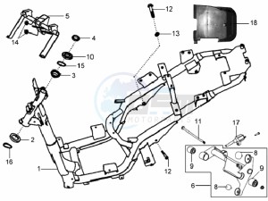 HD 125 EVO drawing FRAME