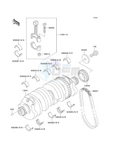 ZG 1000 A [CONCOURS] (A15-A19) [CONCOURS] drawing CRANKSHAFT