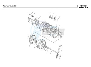 RS2-125-MATRIX-PRO-GREEN drawing CLUTCH  Yamaha 125 4t Euro 2