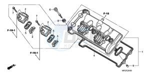 CB600F9 Europe Direct - (ED) drawing CYLINDER HEAD COVER