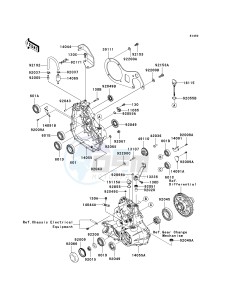 KAF 400 B [MULE 600] (B1) B1 drawing GEAR BOX