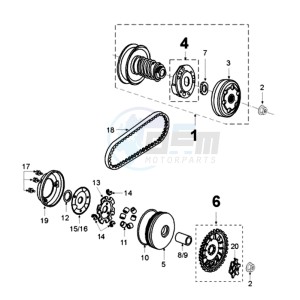 VIVA SL3 drawing CLUTCH 6 HOLES