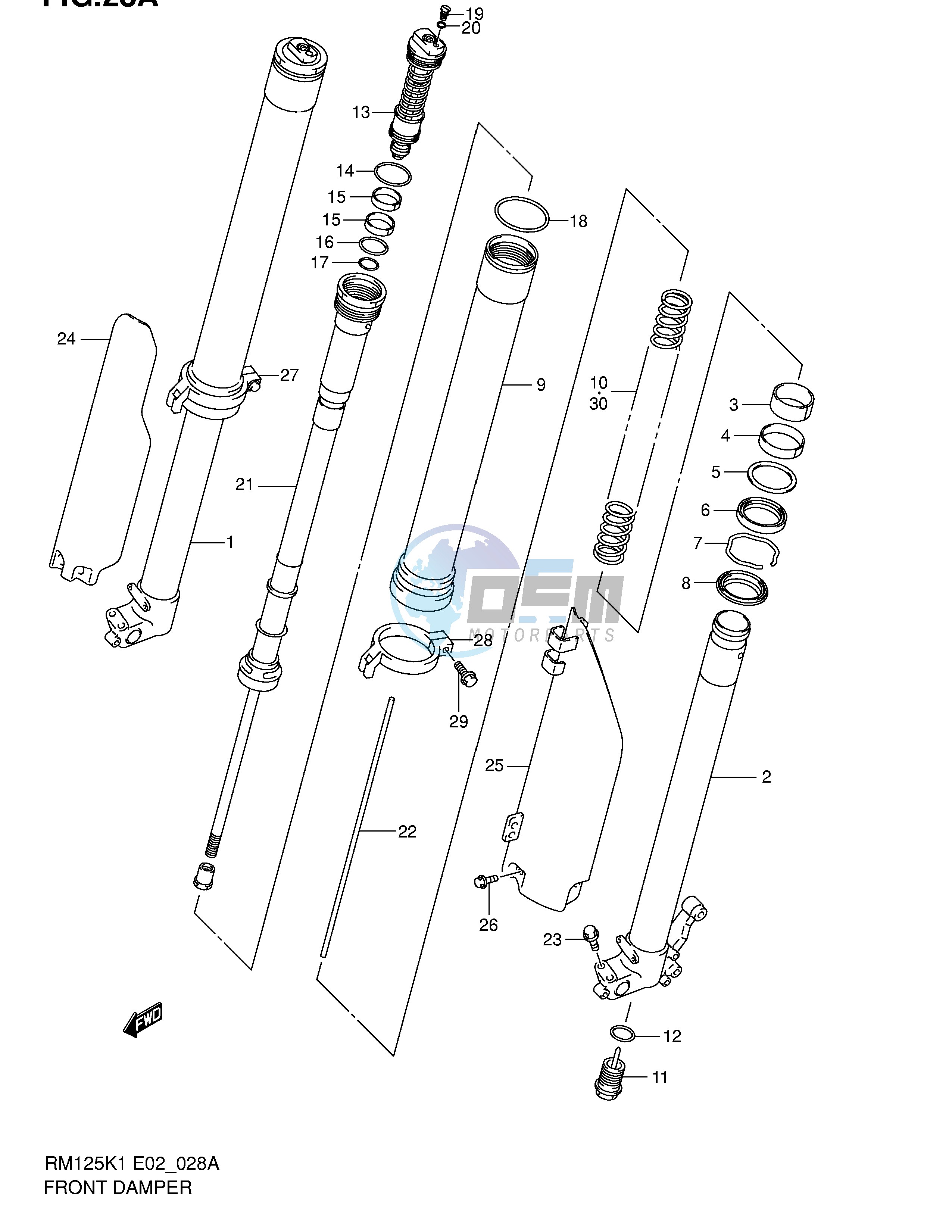 FRONT DAMPER (MODEL K2)