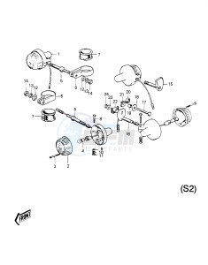 S2 A [MACH II] (-A) 350 [MACH II] drawing TURN SIGNALS -- S2- -