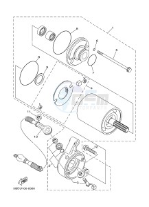 YFM350 YFM35RB RAPTOR 350 (1BS8 1BS7) drawing STARTING MOTOR