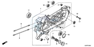 NSC50MPDE NSC50MPDE UK - (E) drawing LEFT CRANKCASE