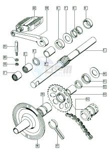 A3 50 drawing Starter mechanism-pedals