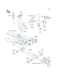 ZR 1200 A [ZRX1200R] (A4-A5) drawing BRAKE PEDAL_TORQUE LINK