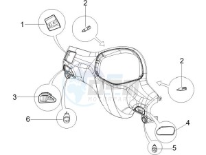 Liberty 50 4t Sport drawing Selectors - Switches - Buttons