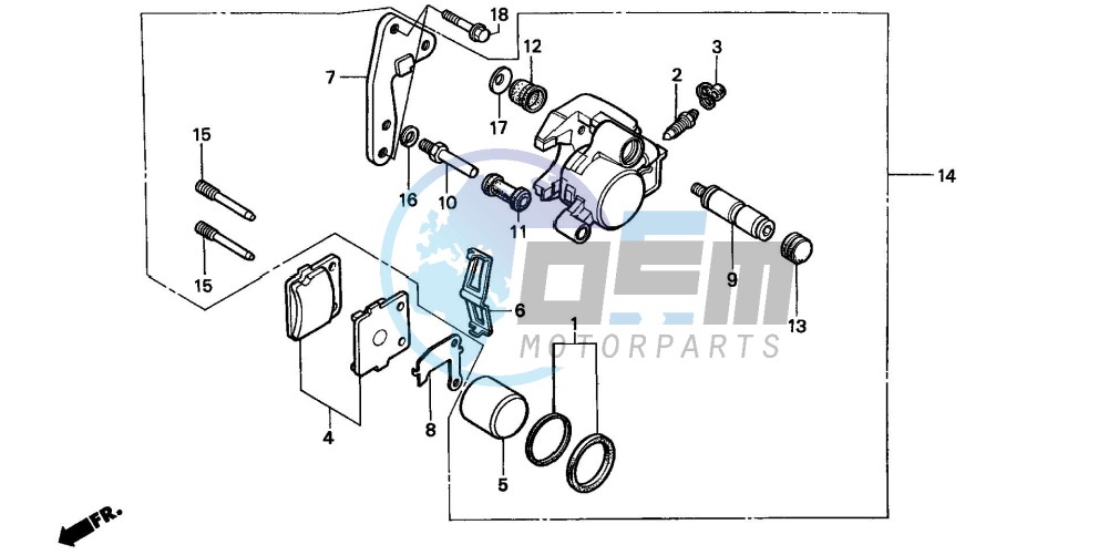 FRONT BRAKE CALIPER