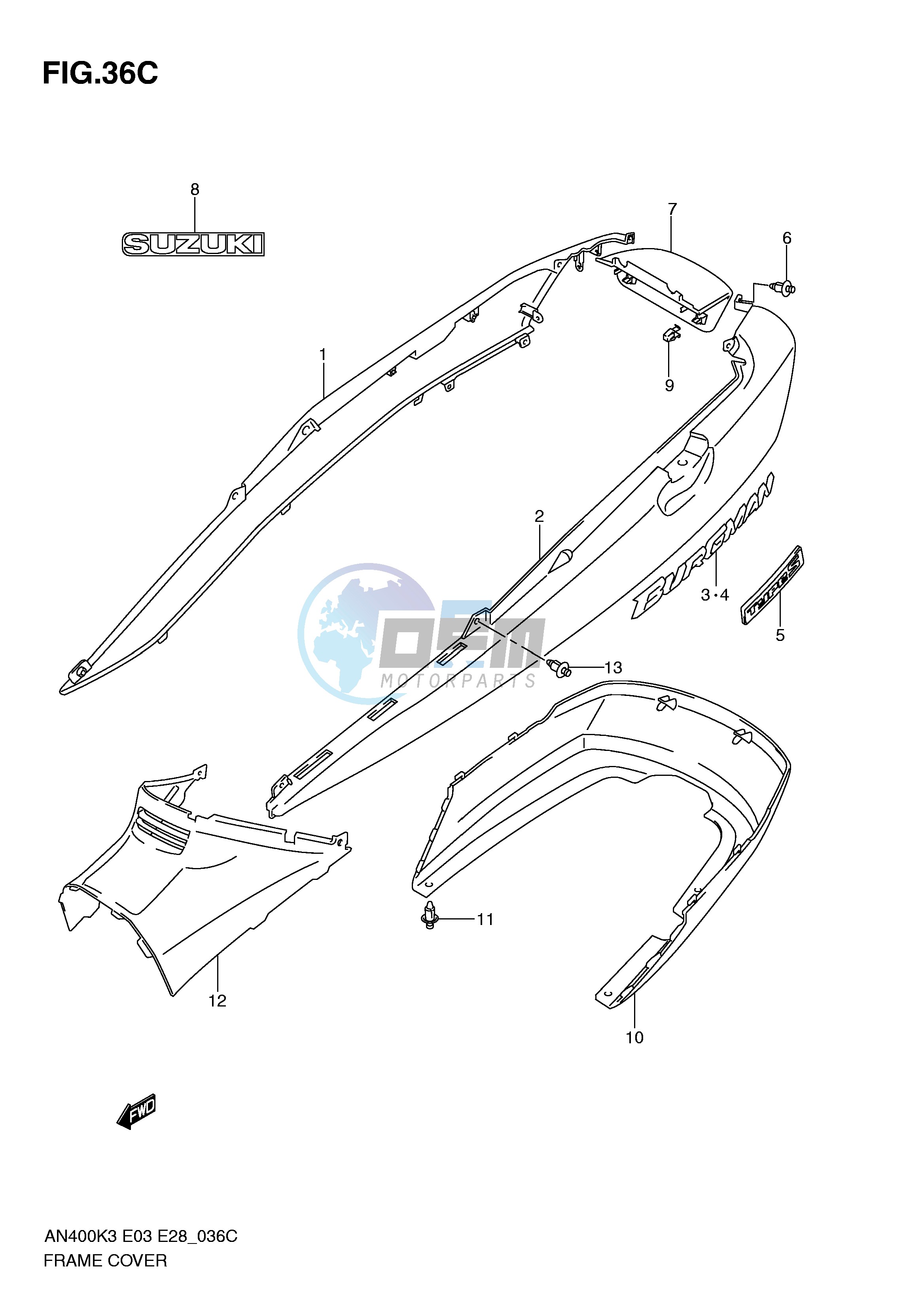 FRAME COVER (AN400SK5 SK6)