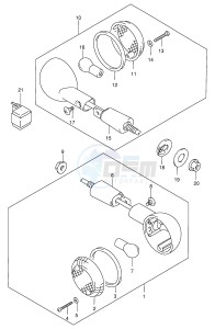 GSF250V (E24) Bandit drawing TURN SIGNAL LAMP