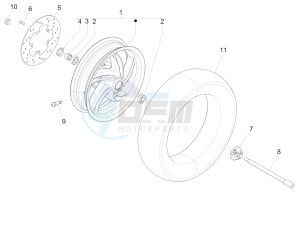 FLY 150 (NAFTA) drawing Front wheel