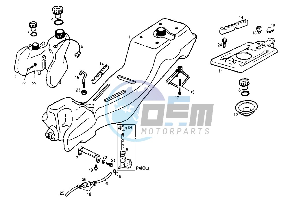 FUEL AND OIL TANK