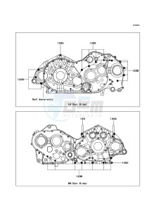 VN2000 CLASSIC VN2000H8F GB XX (EU ME A(FRICA) drawing Crankcase Bolt Pattern