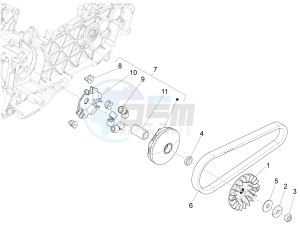 LX 125 4T 3V IE NOABS E3 (APAC) drawing Driving pulley