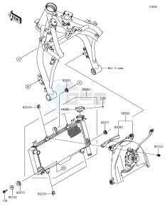 Z650 ER650HJF XX (EU ME A(FRICA) drawing Radiator