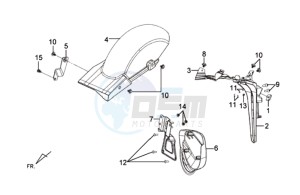 E-VIRID 25KMH drawing REAR FENDER