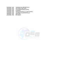 VZR1800 (E50) INTRUDER drawing * COLOR CHART *