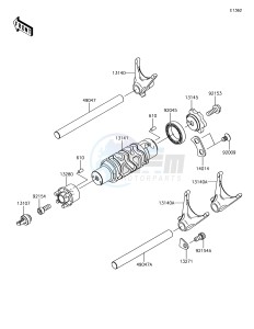 VERSYS 650 ABS KLE650FHF XX (EU ME A(FRICA) drawing Gear Change Drum/Shift Fork(s)