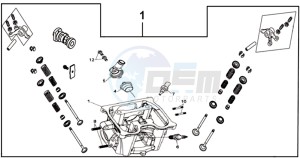 WOLF 300 (L8) EU EURO4 drawing CYLINDER  HEAD  ASSY