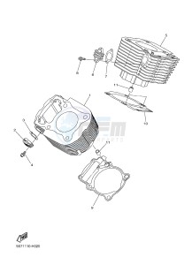 XVS950CU XV950 (2DE2) drawing CYLINDER