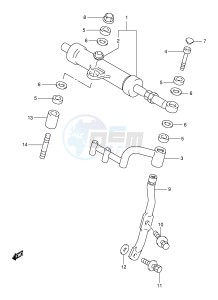 TL1000S (E2) drawing STEERING DAMPER (MODEL W X Y K1)