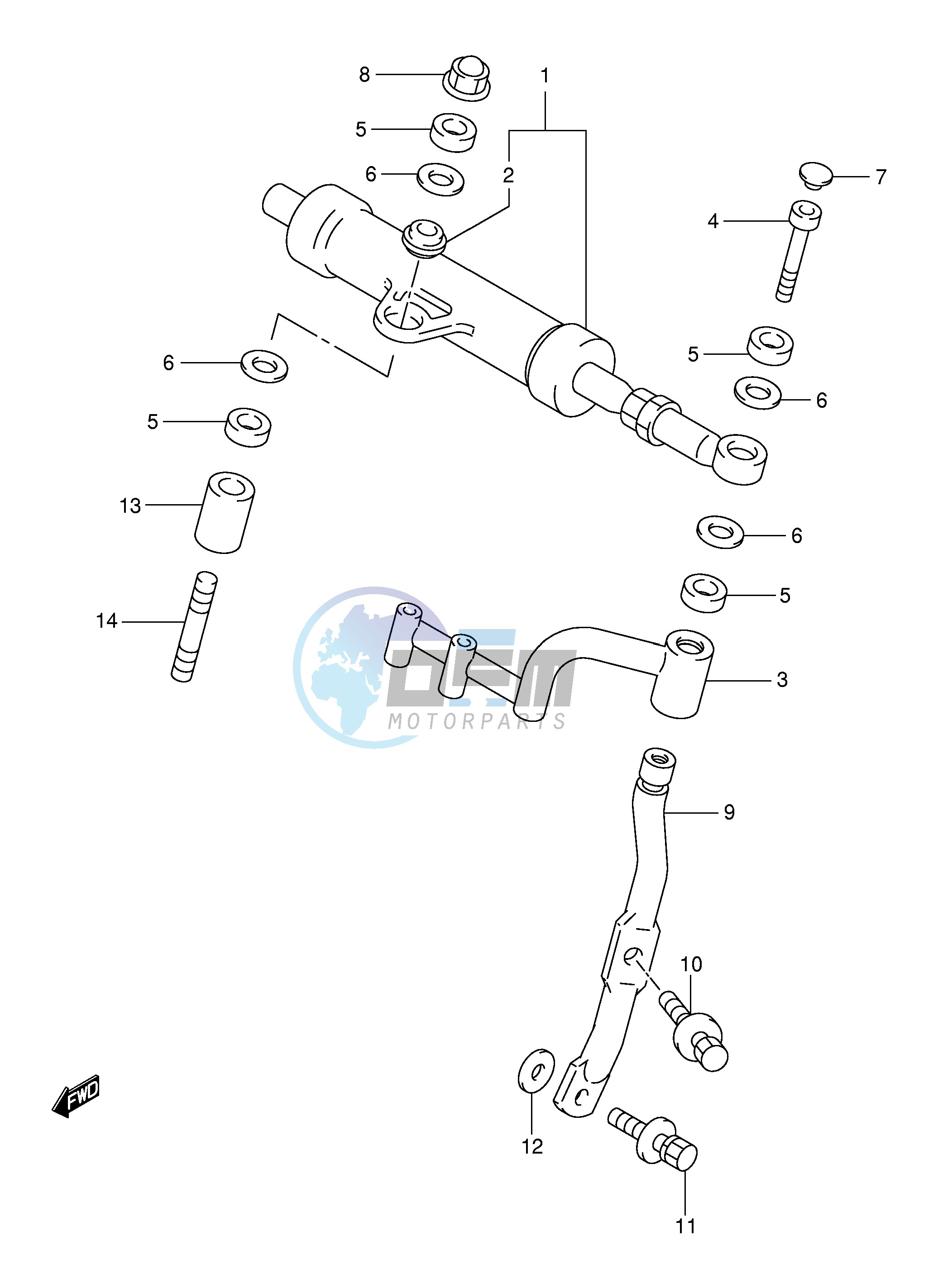 STEERING DAMPER (MODEL W X Y K1)