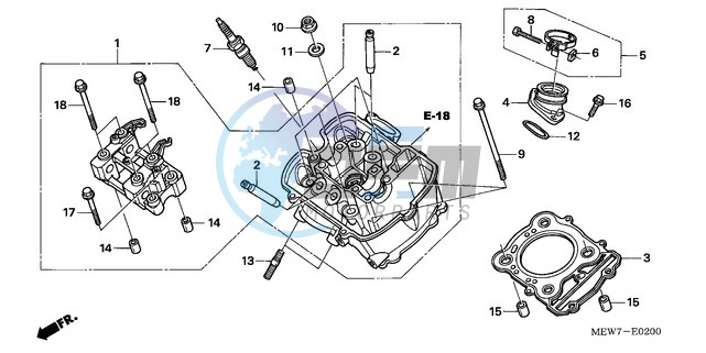 FRONT CYLINDER HEAD