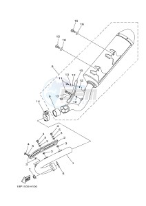 YFZ450R YFZ450RD (18PS 18PP) drawing EXHAUST