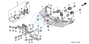 VFR800A9 Ireland - (EK / ABS MME TWO) drawing REAR COMBINATION LIGHT (E,ED,EK,F)