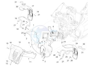 MP3 500 MAXI SPORT ABS (NAFTA) drawing Wheel housing - Mudguard