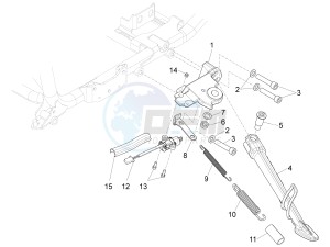 California 1400 Touring ABS USA-CND 1380 drawing Central stand