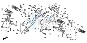 CBF600NA9 Europe Direct - (ED / ABS) drawing STEP