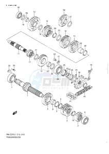 RM-Z 250 drawing TRANSMISSION L1