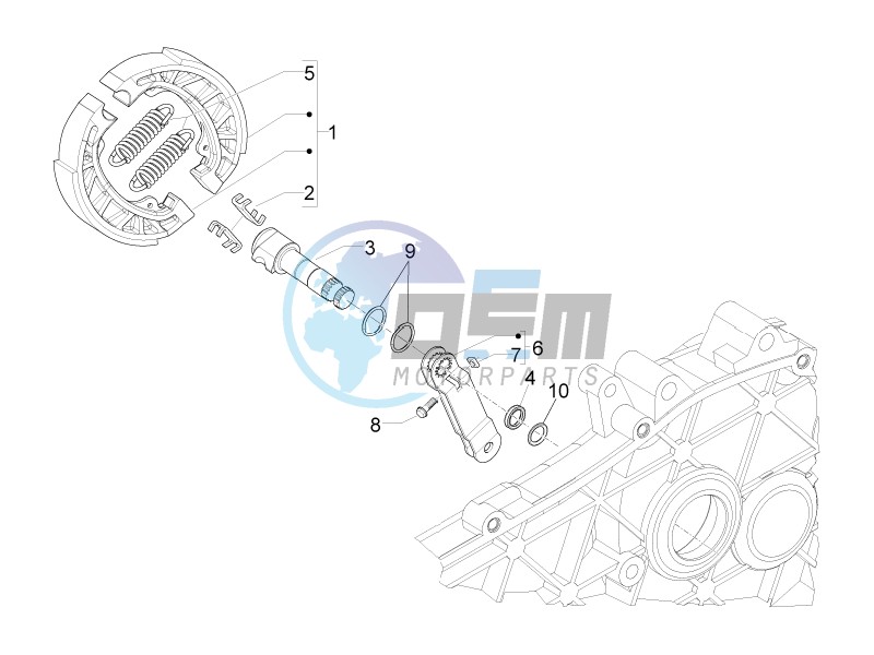 Rear brake - Brake jaw