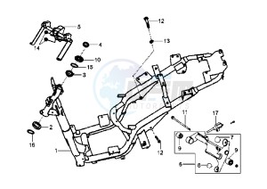 HD EU2 - 125 cc drawing FRAME