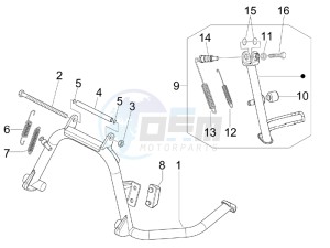 LX 125 4T ie E3 Touring drawing Stand