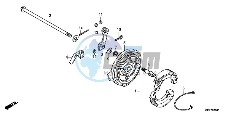 REAR BRAKE PANEL