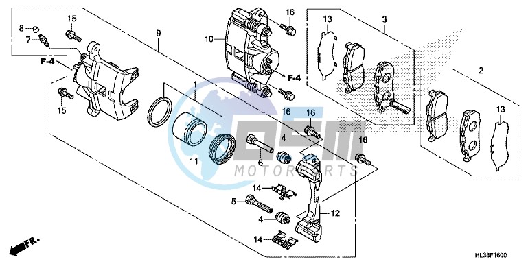 FRONT BRAKE CALIPER